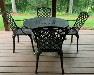 Cast Iron Patio Furniture Set