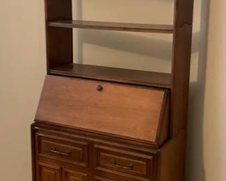 Wooden Modular Secretary Desk Bookcase