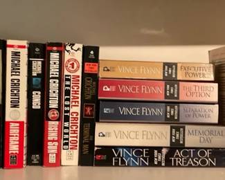 Crichton, Flynn,  Ludlum Novels