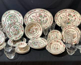 Indian Tree China  Glassware