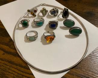 Sterling  Gemstone Jewelry