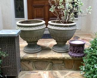 Plaster Urns  Plant Buds