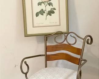Bar Chair Meets Flowers