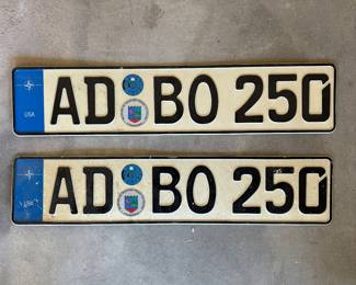 German license plates