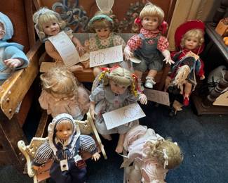 Collection of Porcelain Dolls- Hamilton