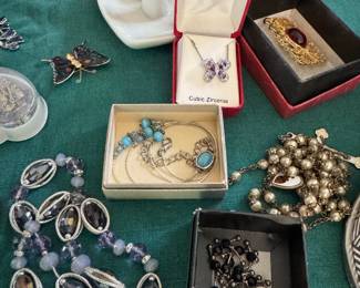 Necklaces and brooch’s and bracelets