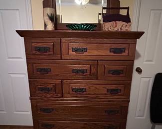 Craftsman inspired furnishings.