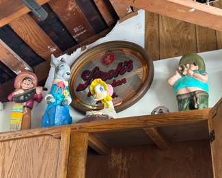 Vintage plaster figurines