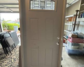 Brand new pre hung steel entry door