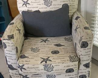 Very Comfortable Nautical Theme Easy Chair