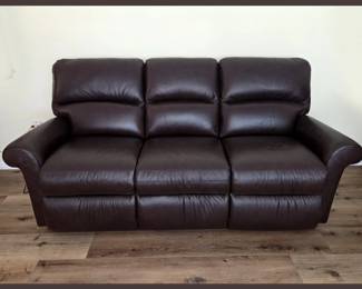 Wonderful Reclining Leather Wall Hugger Sofa