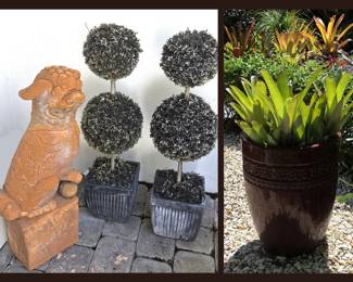 Foo Dog, Topiary and just one of the nice Plants & Planters available 