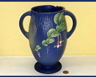 Large Roseville Vase in the Fuchsia Pattern