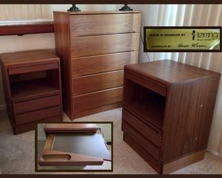 Made in Denmark Torring NIghtstands with Pull Outs