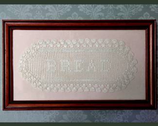 Framed Doilie There are other Framed Doilies and unframed ones as well