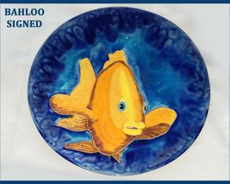 Bahloo Signed Fish Platter