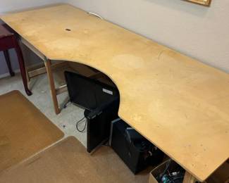 Large Wood Unfinished Desk