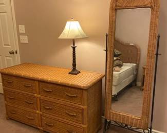 Tropical Dresser, Mirror  Lamp