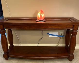 Sofa Table  Pink Salt Lamp