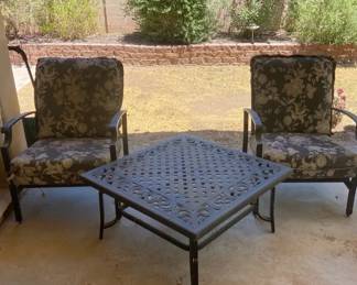 Patio Table And Two Chairs