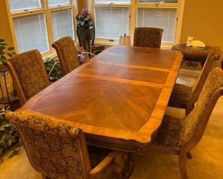 Extending Dining Table  Chairs