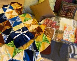 Blankets, Pillows, Placemats, Table Cloths, Sheets And More