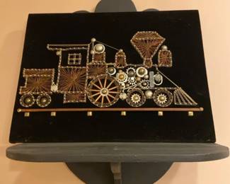 Locomotive Wire Art  Display Shelf