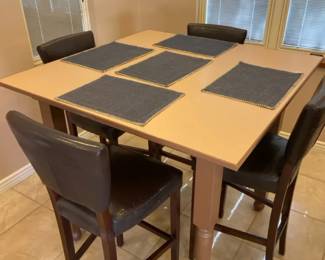 Tall Square Table  Chairs