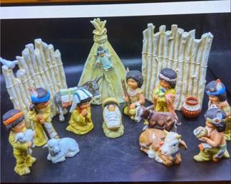 Native American Nativity Scene