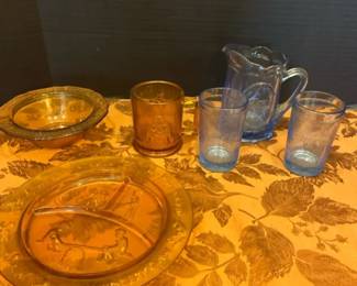 Nursery Rhymes Vintage Childrens Tableware