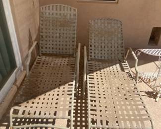 Two Patio Lounge Chairs