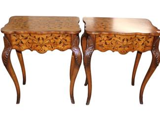 Jonathan Charles Inlaid Side Tables