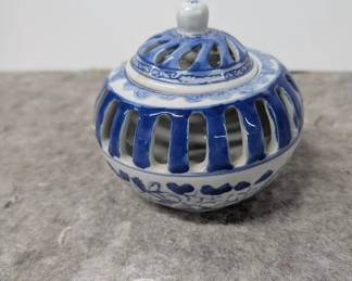 Blue and White Insense Burner