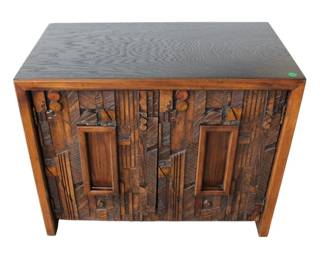Mid Century Brutalist Nightstand