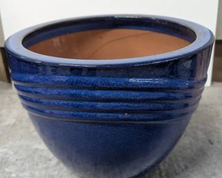 Cobalt Blue Ceramic Planter