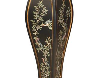 Paint Decorated Asian Pedestal