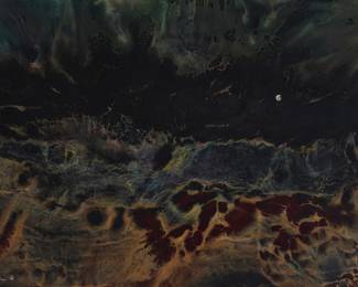 94 Leonardo Nierman (1932-2023, Mexican) "Moonlight," 1963 Oil on Masonite Signed and dated lower left: Nierman 63; titled by repute 15.875" H x 23.75" W Estimate: $700 - $1,000