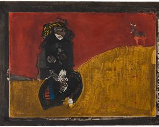 158 José Ortega (1921-1990, Spanish) "La Donna," circa 1967 Mixed technique intaglio in colors on cream wove paper Edition: 37/100 Signed and numbered in pencil in the lower right and left, respectively: Ortega Image/Sheet: 21.5" H x 29.75" W Estimate: $300 - $500