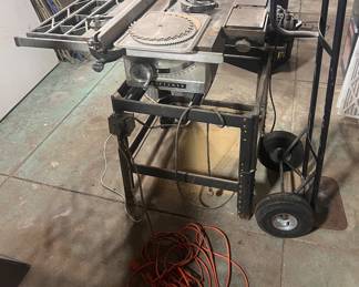 Vintage craftsman table saw with side planer