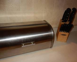 Bread Box & Knife Set