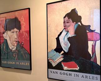 Framed Van Gogh Museum Exhibition Posters Matching framed museum exhibition posters featuring iconic Van Gogh imagery. Perfect for home offices, studios, libraries, or gallery walls.