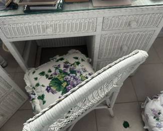 Wicker Desk