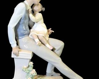 Rare Retired Lladr Family Roots Black Legacy Porcelain Figurine  Mint Condition