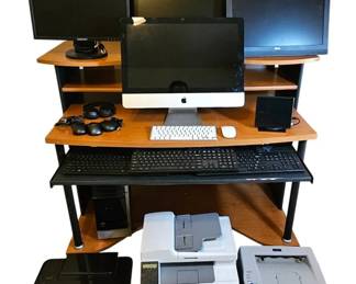 Ultimate Computer  Home Office Bundle  2 PCs, 2 Monitors, 3 Printers, Accessories
