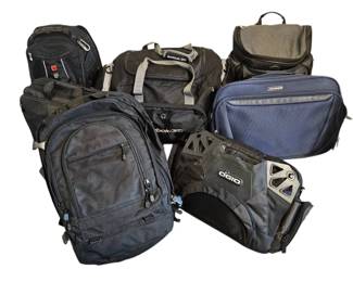 Mixed Travel  Tactical Bag Lot  Samsonite, Ogio, Swiss Tech, Reebok, Bug Out Gear