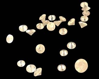 Estate Lot of 30 Genuine Loose Round Diamonds