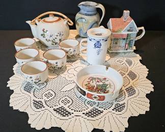 Tea Time James Sadler, Imari, Fire  Clay Pottery  More