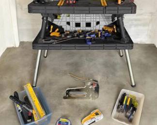 Keter Portable Work Table... Folds Flat for SpaceSaving Storage