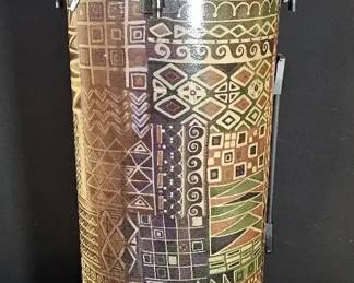 Remo Tubano Drum, 11 Mondo MOF5 FiberSkyn Head  Kente Earthtone Finish