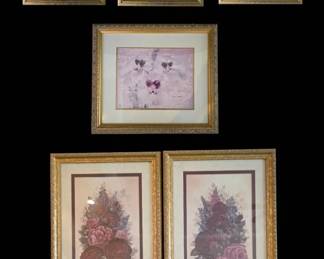 Elegant  Traditional Framed Floral Art... Karyn Frances Gray, Cheri Blum,  Glynda Turley